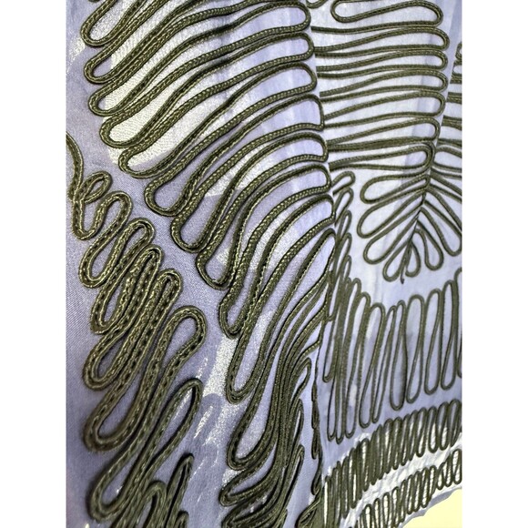 Cluny Women’s Blouse Size 12 NWT MSRP $398 Beautiful Stitching See Through - Picture 3 of 6